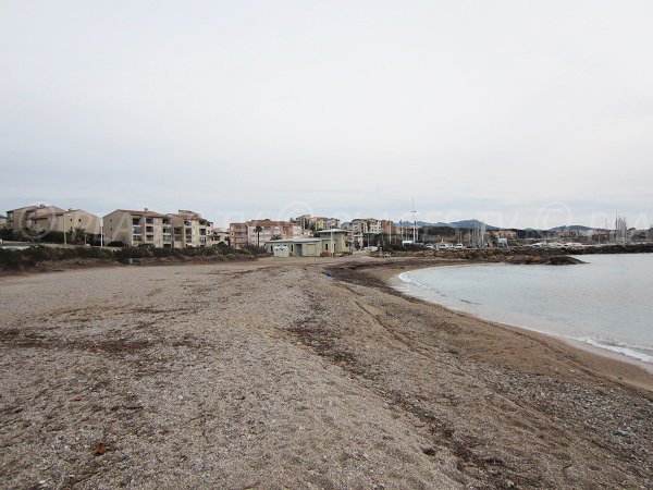 Spiaggia Roches Brunes a Six Fours in inverno