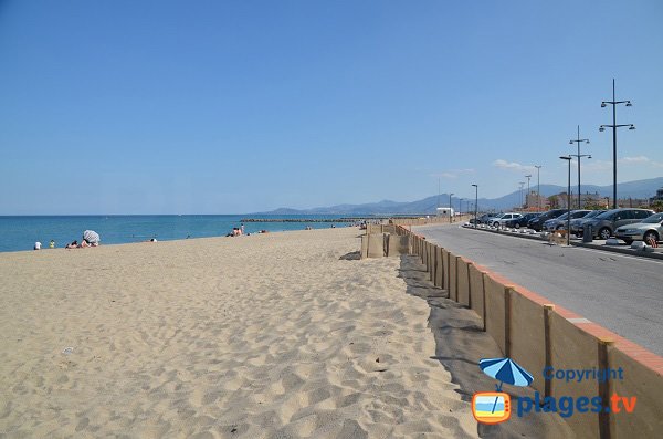 Spiaggia al livello dello spazio Rodin a St Cyprien