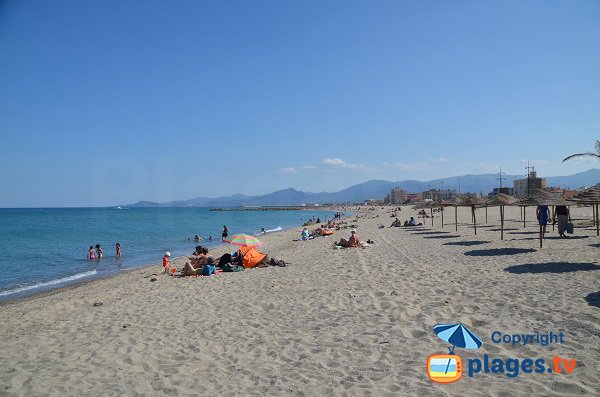 Spiaggia Rodin a Saint Cyprien - Francia