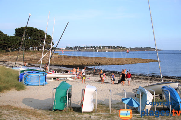 Panneau de présentation de la plage