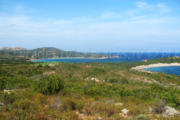 Golfe de Rondinara vue depuis le sud