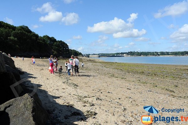 Photo of the Rosais beach in Saint-Malo