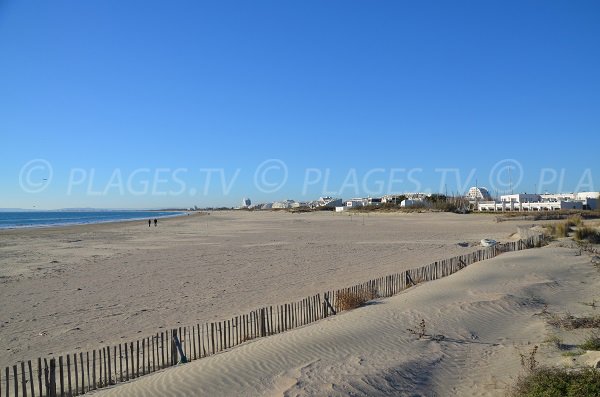 Foto vom Strand Rose des Sables in La Grande Motte