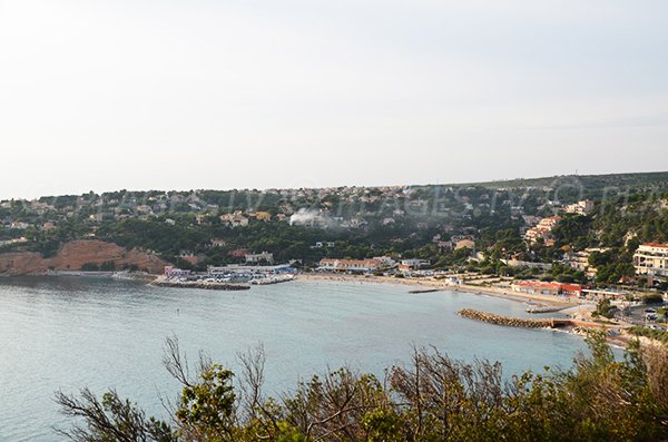 Foto della spiaggia del Rouet a Carry - Francia