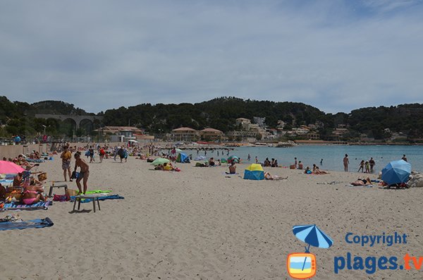 Plage de sable à Carry le Rouet