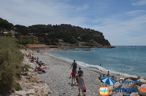 Plage sur l'avenue Blanche Calvet à Carry le Rouet