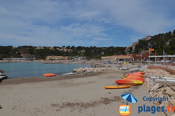 Plage du Rouet au niveau du centre nautique