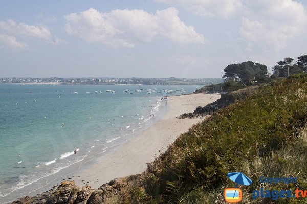 Rougeret beach in St Jacut de la Mer in France