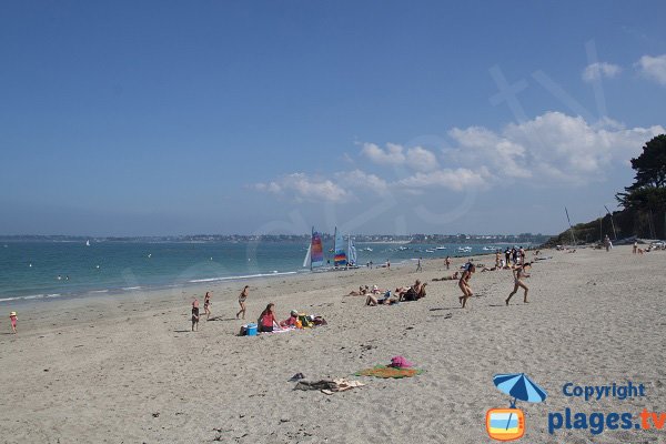 Beach of Rougeret in Saint Jacut de la Mer in France