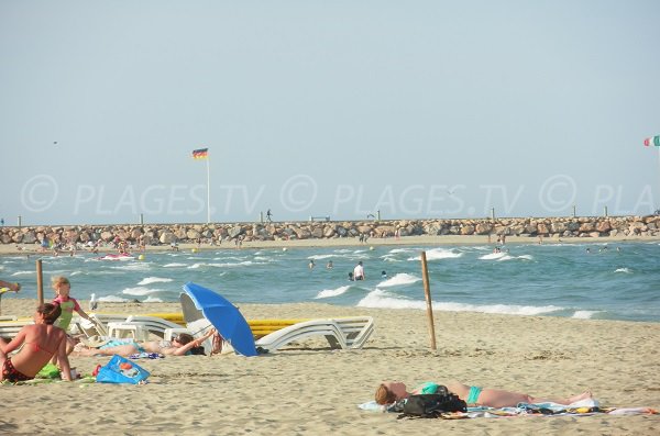 Photo de la plage du Canet en Roussillon