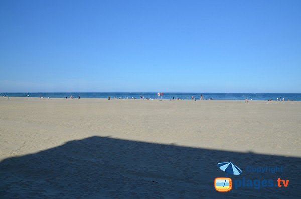 Beach of Roussillon in Canet en Roussillon (France)