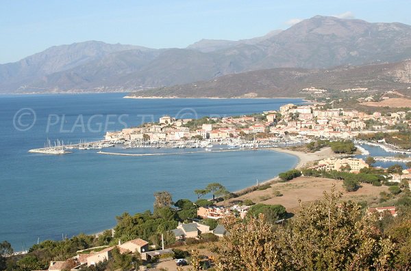 Roya beach in Saint Florent in Corsica