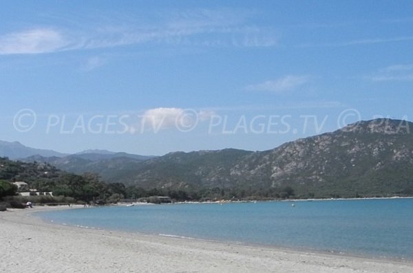 Sandy beach in the Gulf of Saint Florent