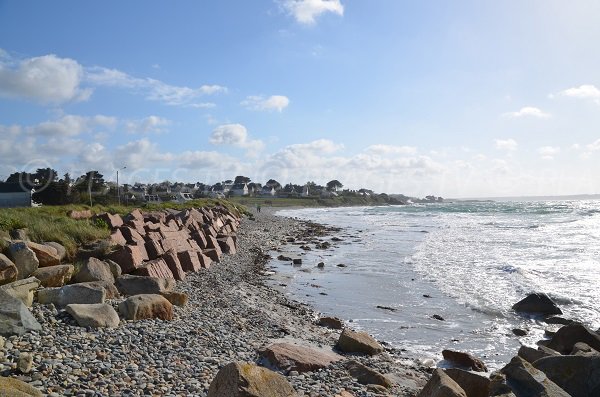 Plage du Royau à marée haute - Trévou Tréguignec