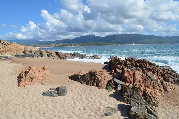 Sand beach and coves of Ruesco in Corsica - Olmeto