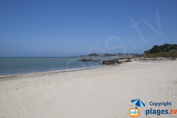 Ruet beach in St Jacut de la Mer in France