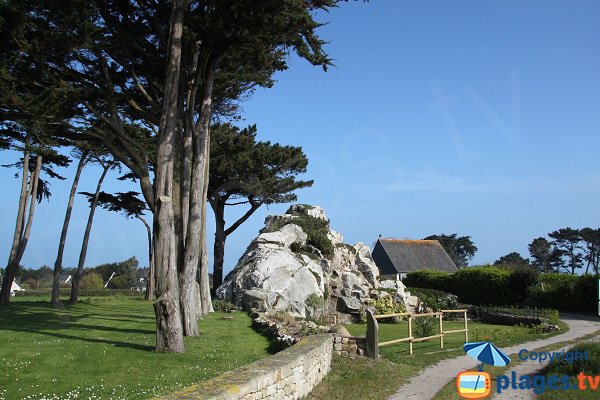 Rock of Roc'h Ruguel in Roscoff