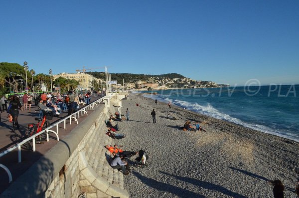 Plage du Ruhl à Nice