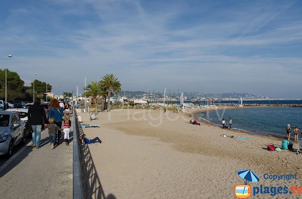 Photo de la plage du Sable d'Or de Mandelieu la Napoule