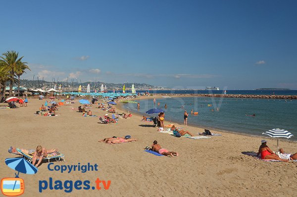 Photo de la plage du Sable d'Or à Mandelieu la Napoule