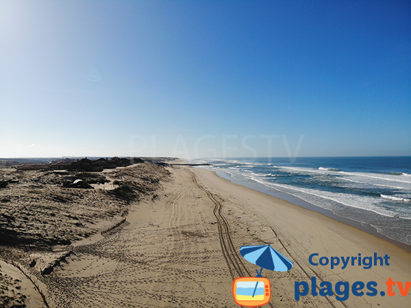 Photo de la plage des Sablères à Vieux Boucau dans les Landes