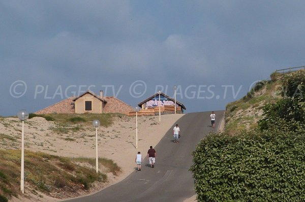 L'accesso alla spiaggia di Sablères a Vieux Boucau