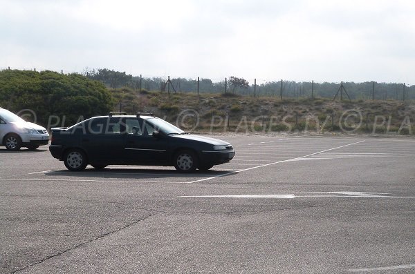 Parking de la plage des Sablères de Vieux Boucau