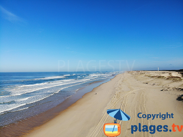 Spiaggia di Sablères a Vieux Boucau in Francia