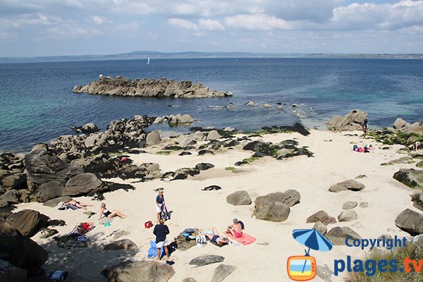 Crique des sables blancs à Douarnenez