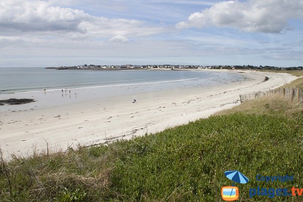 Photo de la plage des Sables Blancs à Loctudy en Bretagne