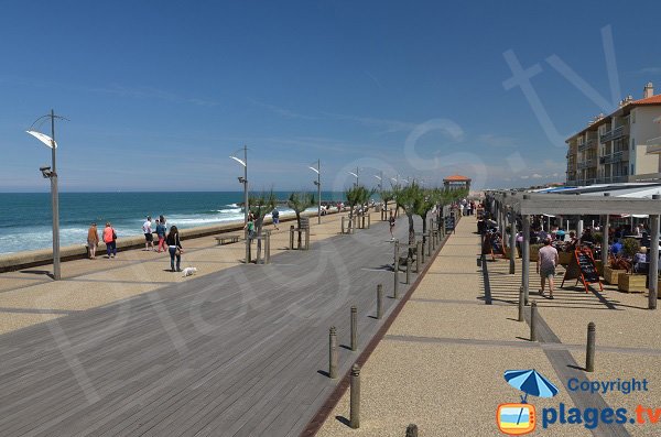 Seaside front of Anglet next to Sables d'Or beach