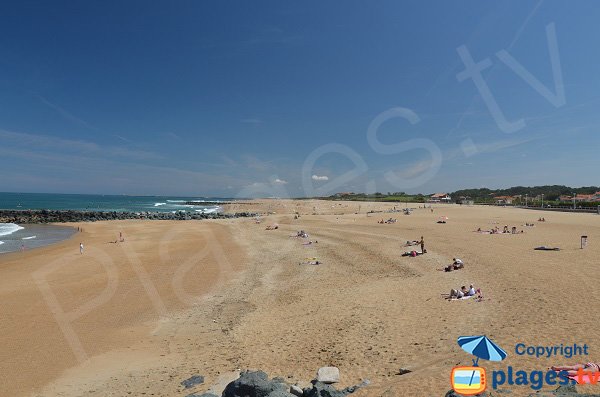 Plage publique à Anglet