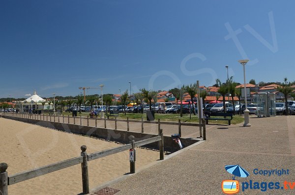 Parking pour les plages dans le centre d'Anglet