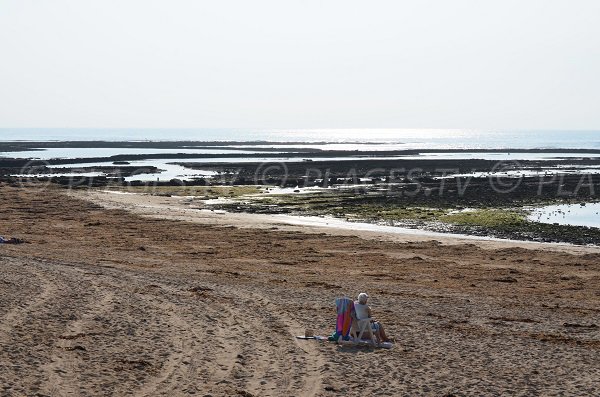 Partie sud de la plage des Sables Vignier - Ile d'Oléron