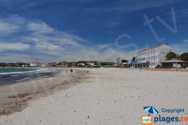 Sablettes beach in La Seyne sur Mer