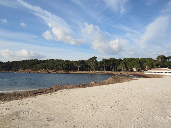 Sainte Asile beach in Saint Mandrier in France