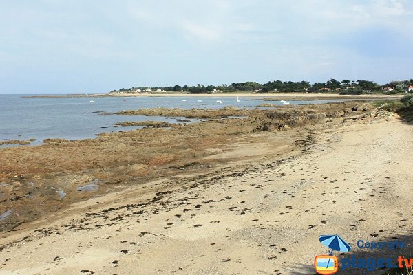Beach near the Joinville harbor in Ile d'Yeu