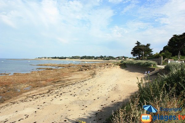 Photo de la plage de Saint Aubin sur l'ile d'Yeu