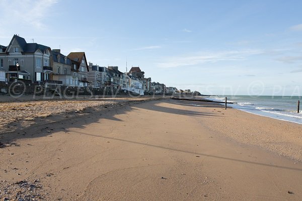 Photo of the beach of St Aubin sur Mer in Calvados