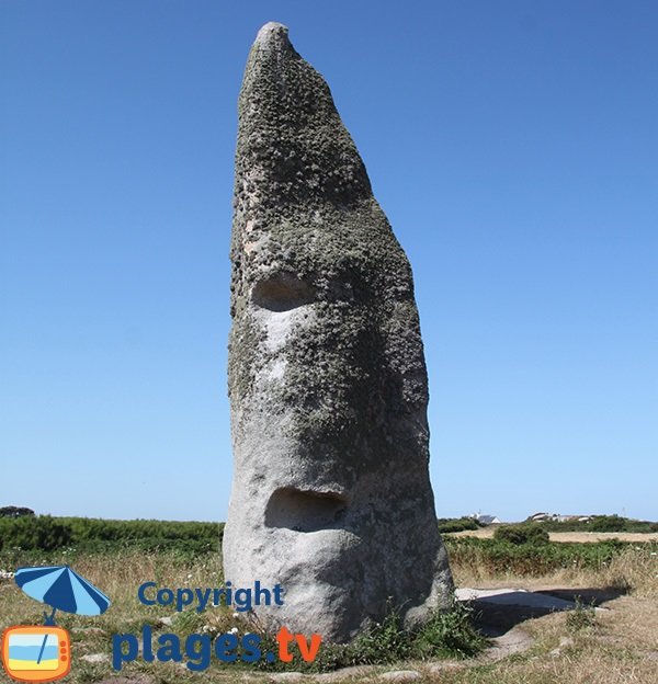 menhir le Cam-Louis à Plouescat - Bretagne