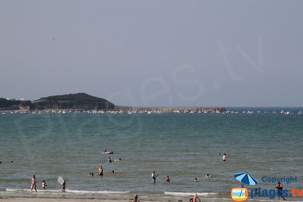 Port de Beg Douar depuis la plage de St Efflam