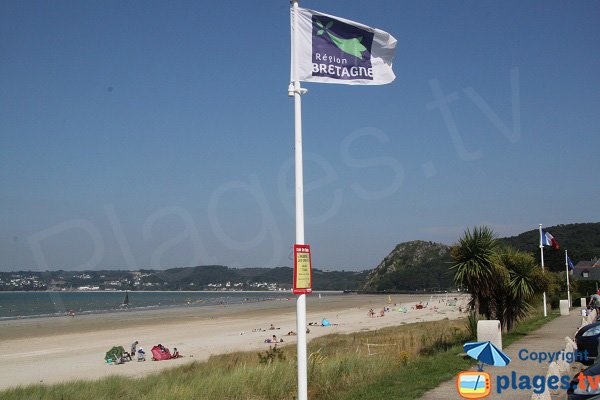 Photo de la plage de Saint Efflam en Bretagne