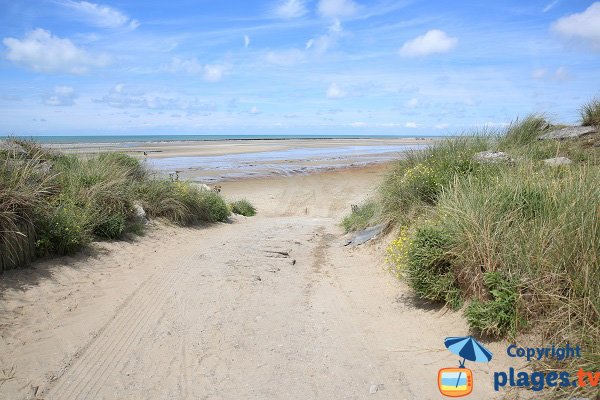 Accès à la plage de Dannes