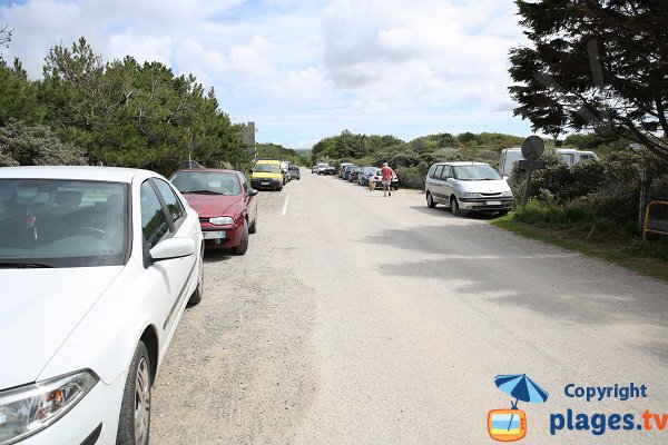 Parking de la plage de Saint Gabriel à Sainte Cécile