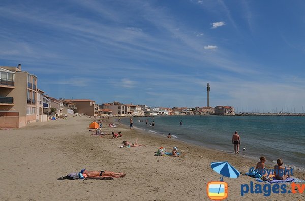 Photo de la plage de Saint Gervais à Fos sur Mer en été