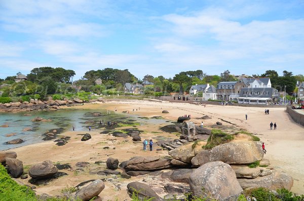 Spiaggia di Saint-Guirec dal Parco Bastiglia