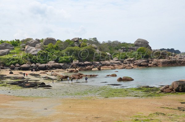 Plage de St Guirec à Perros Guirec