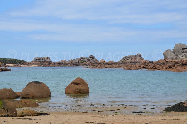 Felsen am Strand von Saint Guirec