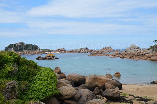 Baie de la plage de Saint Guirec