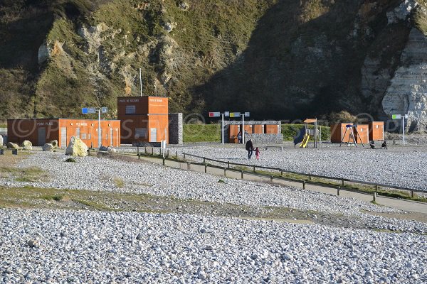 Lifeguard station of the beach of Saint-Jouin